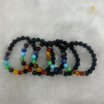 7 Chakra + lava Bracelet - Image 3