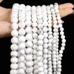 Natural White Howlite String - Image 3