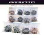 Crystal Bracelet Mega Starter Kit | Zodiac + Moolank + Intention | 28 Designs | 140 Pcs | 8mm Natural Gemstone | Wholesale - Image 2
