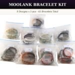 Moolank Numerology Crystal Bracelet Starter Kit | 9 Birth Numbers | 5 Pcs Each | 8mm Natural Gemstone Beads | Wholesale