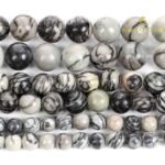 Natural Black Web Jasper String - Image 3