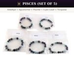 Crystal Bracelet Mega Starter Kit | Zodiac + Moolank + Intention | 28 Designs | 140 Pcs | 8mm Natural Gemstone | Wholesale - Image 28