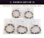 Crystal Bracelet Mega Starter Kit | Zodiac + Moolank + Intention | 28 Designs | 140 Pcs | 8mm Natural Gemstone | Wholesale - Image 8
