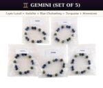 Crystal Bracelet Mega Starter Kit | Zodiac + Moolank + Intention | 28 Designs | 140 Pcs | 8mm Natural Gemstone | Wholesale - Image 10
