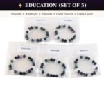 Crystal Bracelet Mega Starter Kit | Zodiac + Moolank + Intention | 28 Designs | 140 Pcs | 8mm Natural Gemstone | Wholesale - Image 52