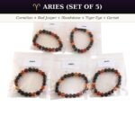 Crystal Bracelet Mega Starter Kit | Zodiac + Moolank + Intention | 28 Designs | 140 Pcs | 8mm Natural Gemstone | Wholesale - Image 6