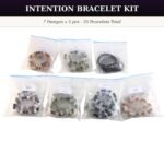 Intention Crystal Bracelet Starter Kit | 7 Designs | 5 Pcs Each | 8mm Natural Gemstone Beads | Wholesale