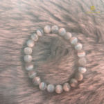 Natural Cat Eye White Selenite Bracelet - Image 2