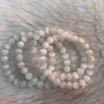 Natural Cat Eye White Selenite Bracelet - Image 3