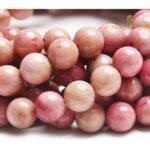 Pink Rhodonite Round Beads String - Image 4