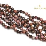 Natural Black Rhodonite String - Image 2
