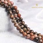 Natural Black Rhodonite String - Image 3
