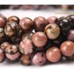 Natural Black Rhodonite String - Image 4