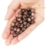 Natural Black Rhodonite String - Image 5