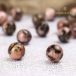 Natural Black Rhodonite String - Image 6
