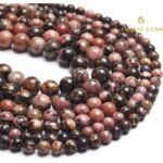 Natural Black Rhodonite String - Image 7