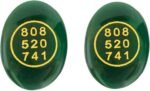 Green Jade Zibu Coin – Pack of 2 Pcs | Angelic Symbol + Grabovoi Code - Image 5
