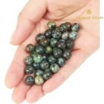 Natural African Turquoise Round Beads String - Image 5