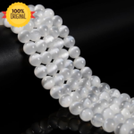Natural SELENITE STRING (Cats eye )