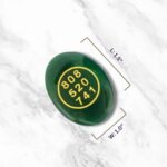 Green Jade Zibu Coin – Pack of 2 Pcs | Angelic Symbol + Grabovoi Code - Image 4