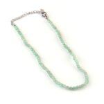 Set of 6 Natural Small Beads Stone (Anklet) – 3 mm Faceted Crystal Beads (9”) - Image 6