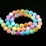 8mm Multicolor Selenite Beads String – Natural Cat’s Eye Finish Round Beads for Jewellery Making (Wholesale) - Image 2