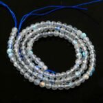 3mm Natural Labradorite Faceted Beads String – Flashy Grey Blue Round Gemstone Loose Beads for Jewellery Making (Wholesale) - Image 2