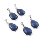 Natural Lapis Lazuli Pear Pendant – Deep Blue Teardrop Gemstone Pendant for Jewellery Making & Resale (Wholesale) - Image 2