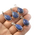 Natural Lapis Lazuli Pear Pendant – Deep Blue Teardrop Gemstone Pendant for Jewellery Making & Resale (Wholesale) - Image 3