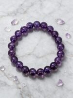 Natural Amethyst Beaded Bracelet