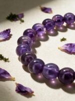 Natural Amethyst Beaded Bracelet - Image 2