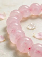 Natural Rose Quartz Beaded Bracelet - Image 4